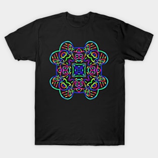 Gradient Star Flower T-Shirt